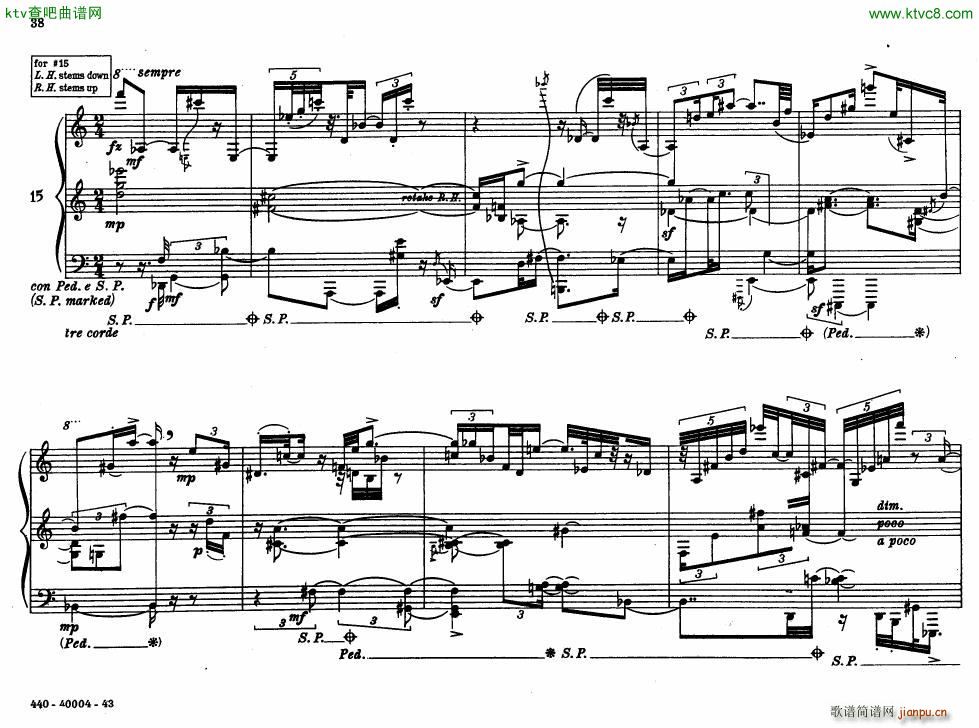 Bolcom 12 etudes for piano(钢琴谱)38