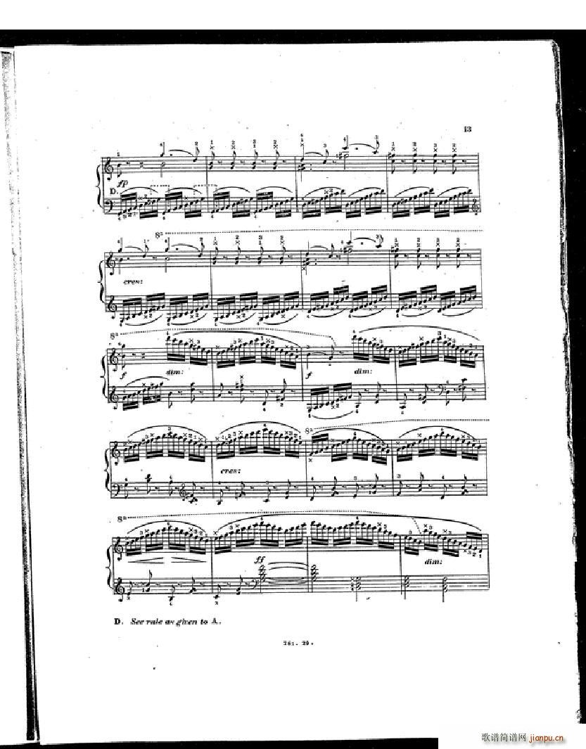 Czerny Etudes de la Velocite(钢琴谱)10