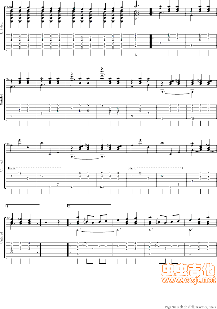 大霍塔舞曲(五字歌谱)9