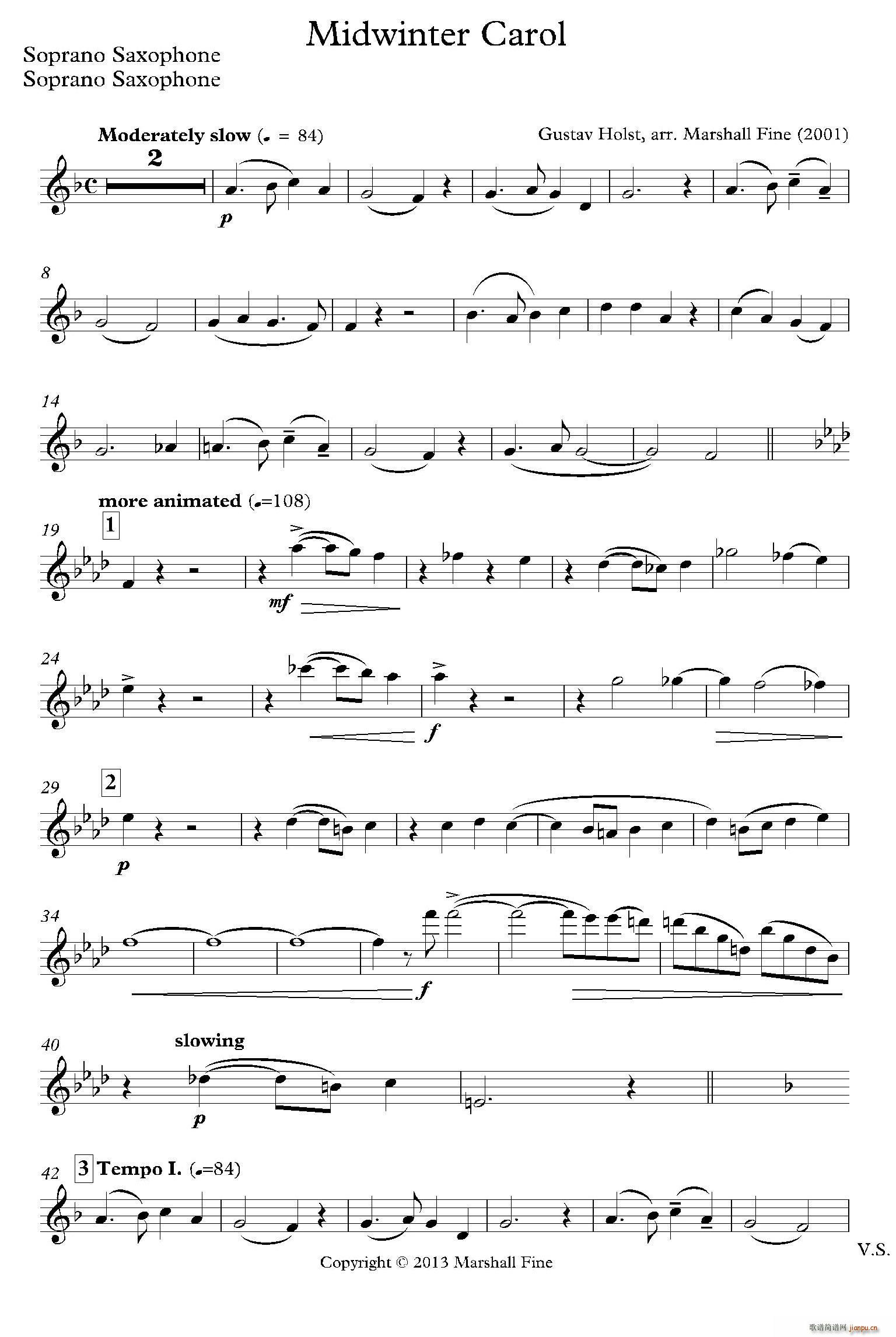 Midwinter Carol 四重奏(总谱)1