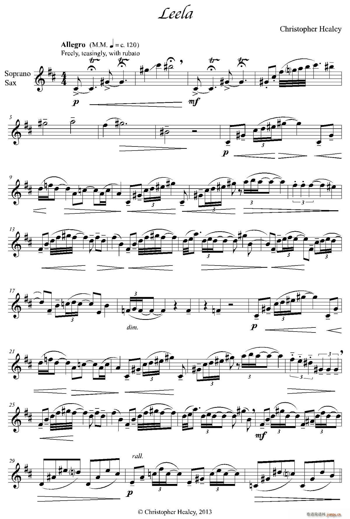 Leela(五字歌谱)1