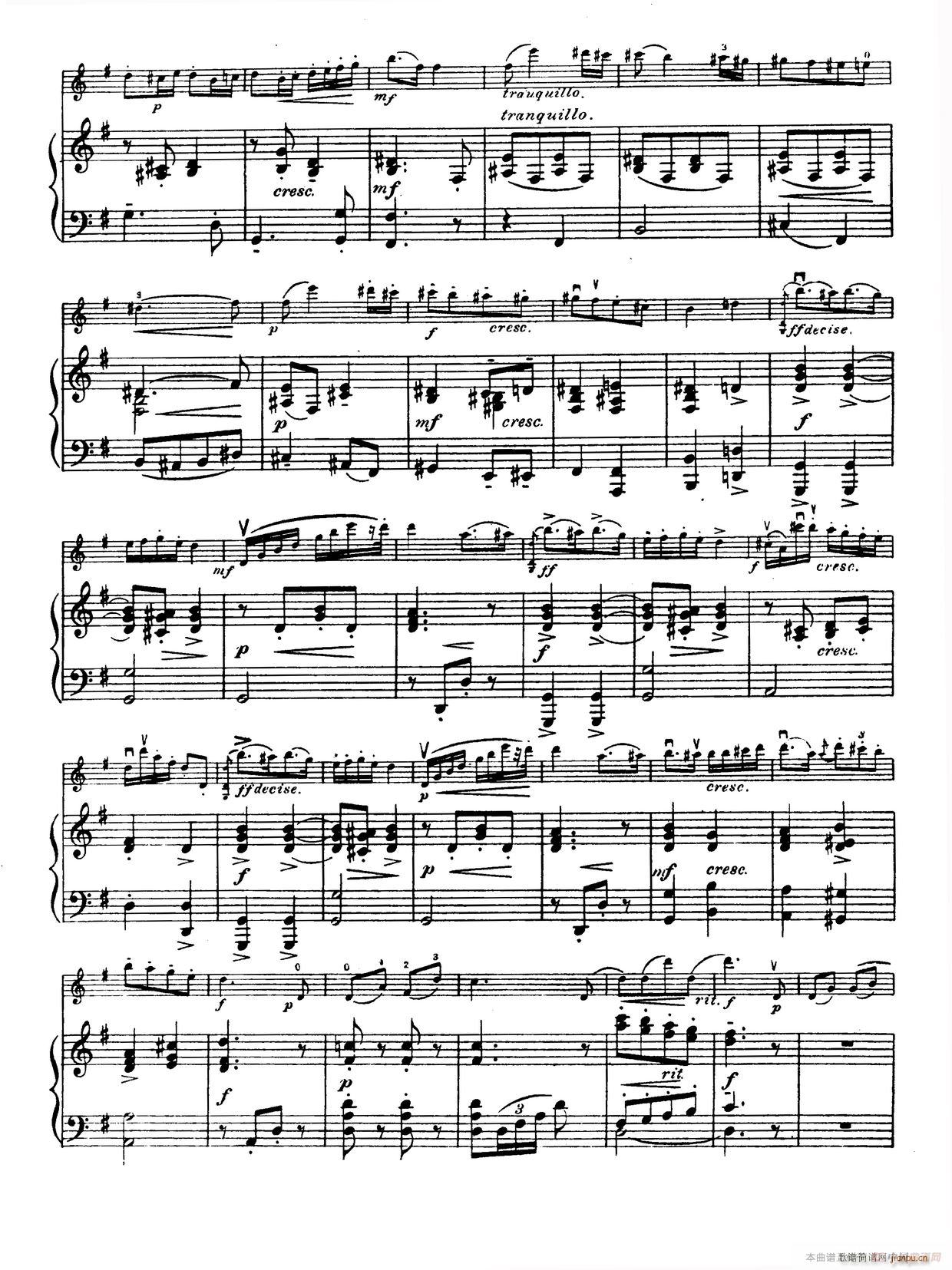 g小调学生协奏曲 塞茨作品第12号(小提琴谱)15