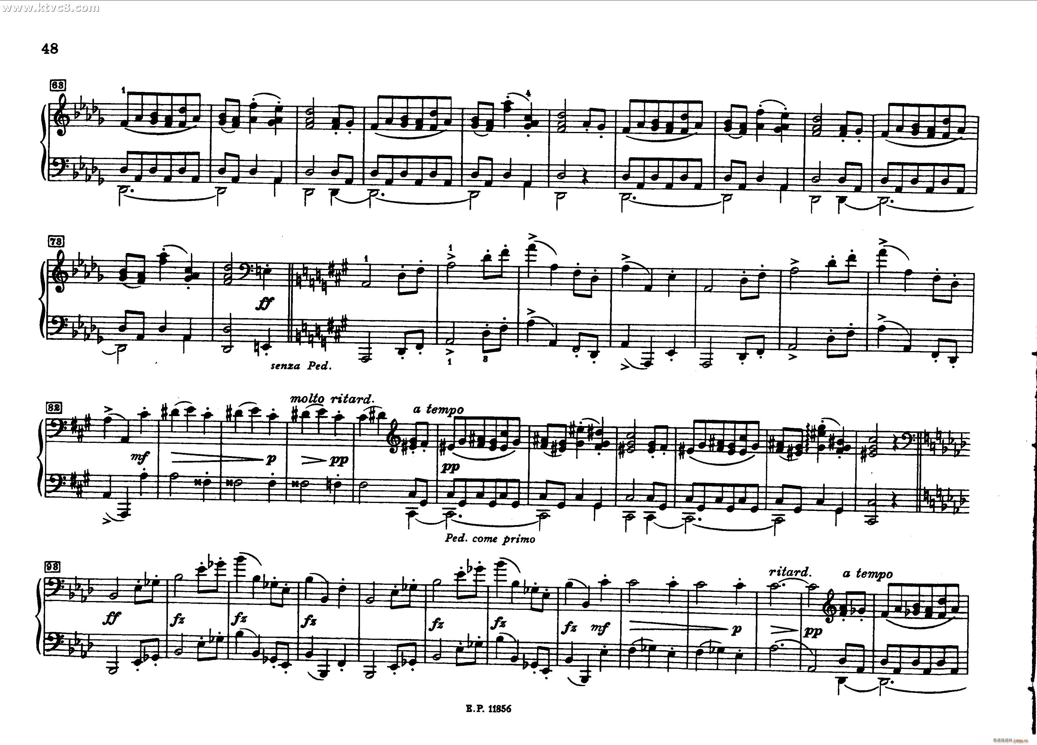 德沃夏克钢琴二重奏曲集(钢琴谱)5