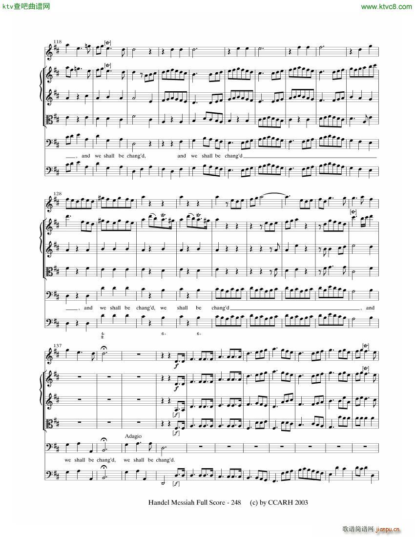 G F Handel Messiah Open Score 七(钢琴谱)7