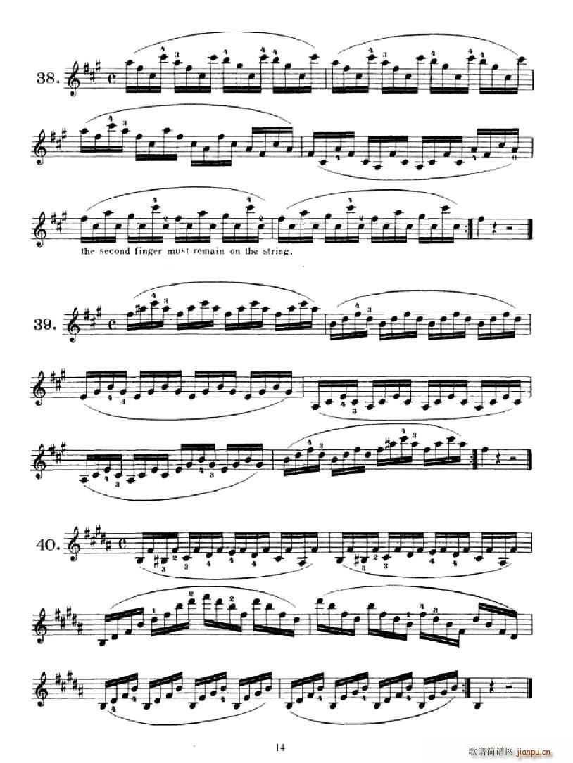 School of Mechanism,Op.74(小提琴谱)14