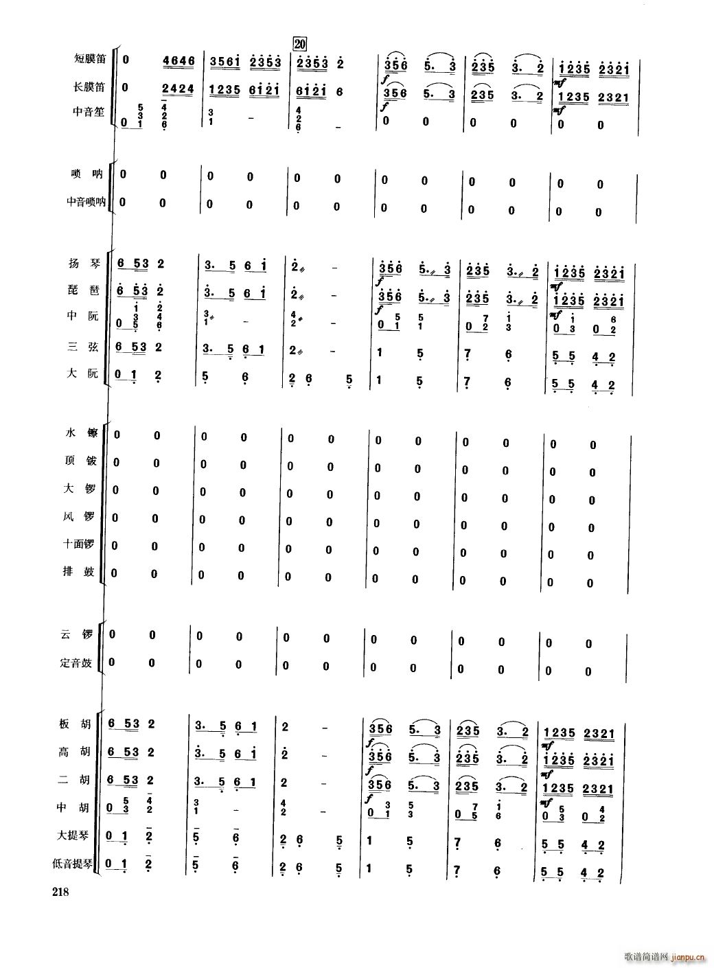 中国民族器乐合奏曲集 201 250(总谱)21