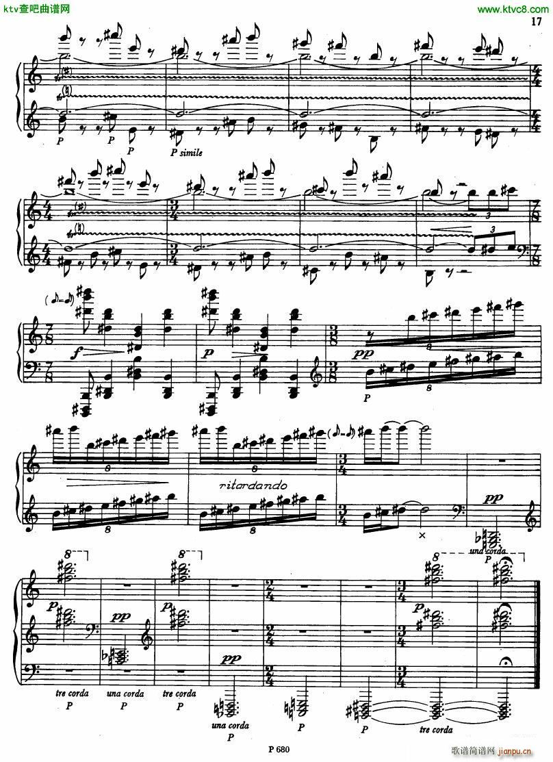 Fiser piano sonata no 3(钢琴谱)20