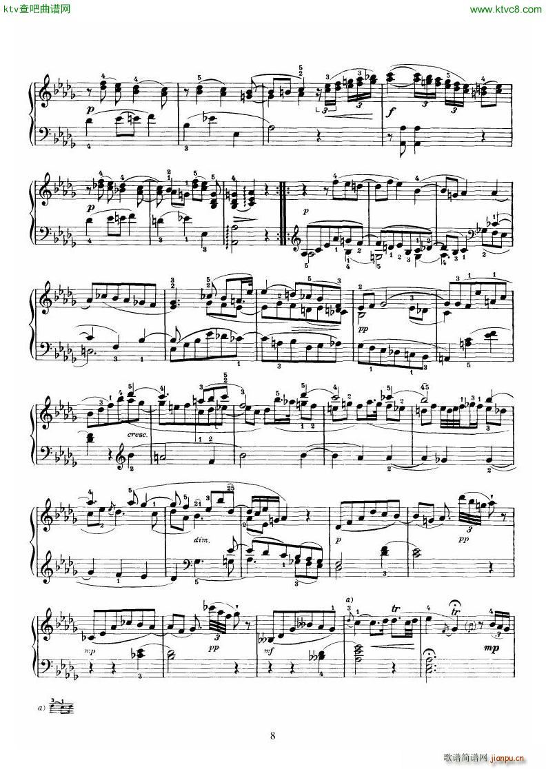 Piano Sonata No 46 in Ab(钢琴谱)8