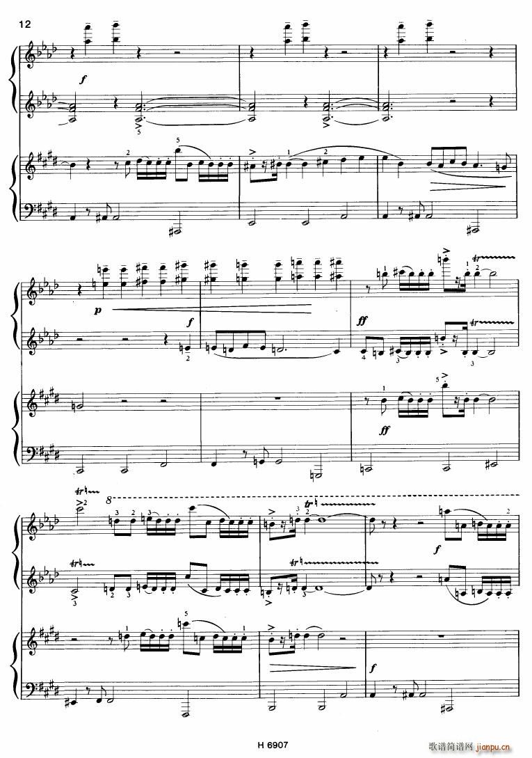 Barton Sonatina for 4 hands(钢琴谱)12