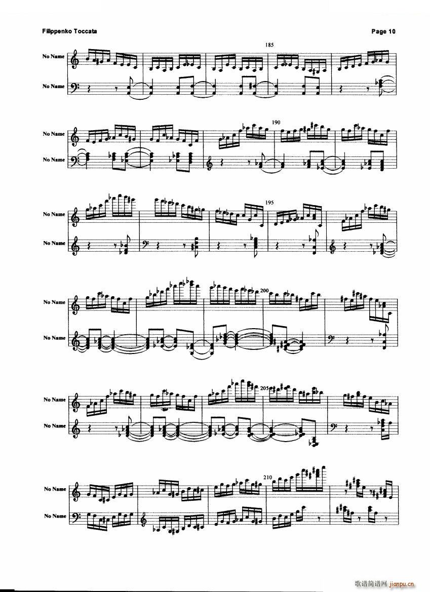 Filippenko Toccata Toccata(十字及以上)10