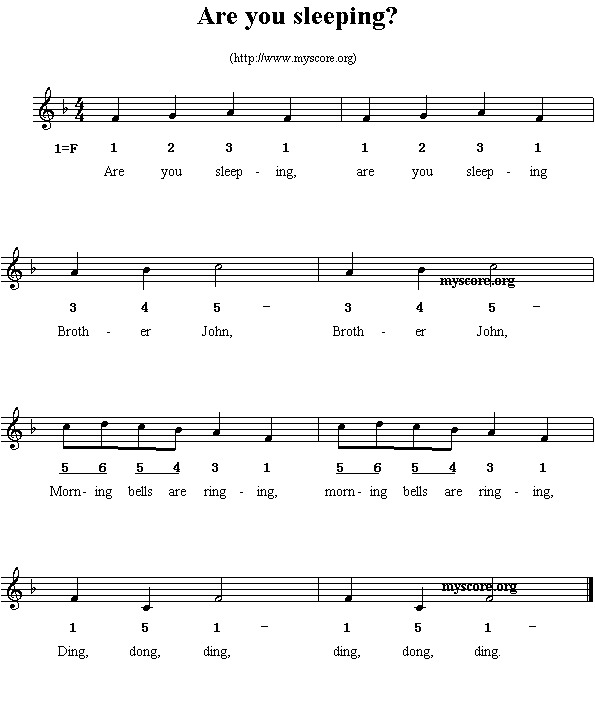 英文儿歌：Areyousleeping?(其他)1