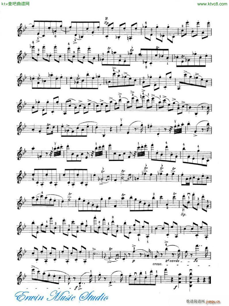 罗德 24首练习曲Pierre Rode 24 Studi Per violino 17 24(十字及以上)10