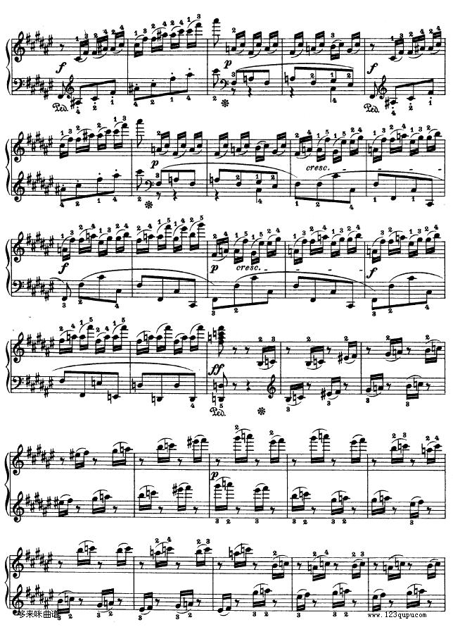 第二十四钢琴奏鸣曲-Op.78-贝多芬(钢琴谱)9