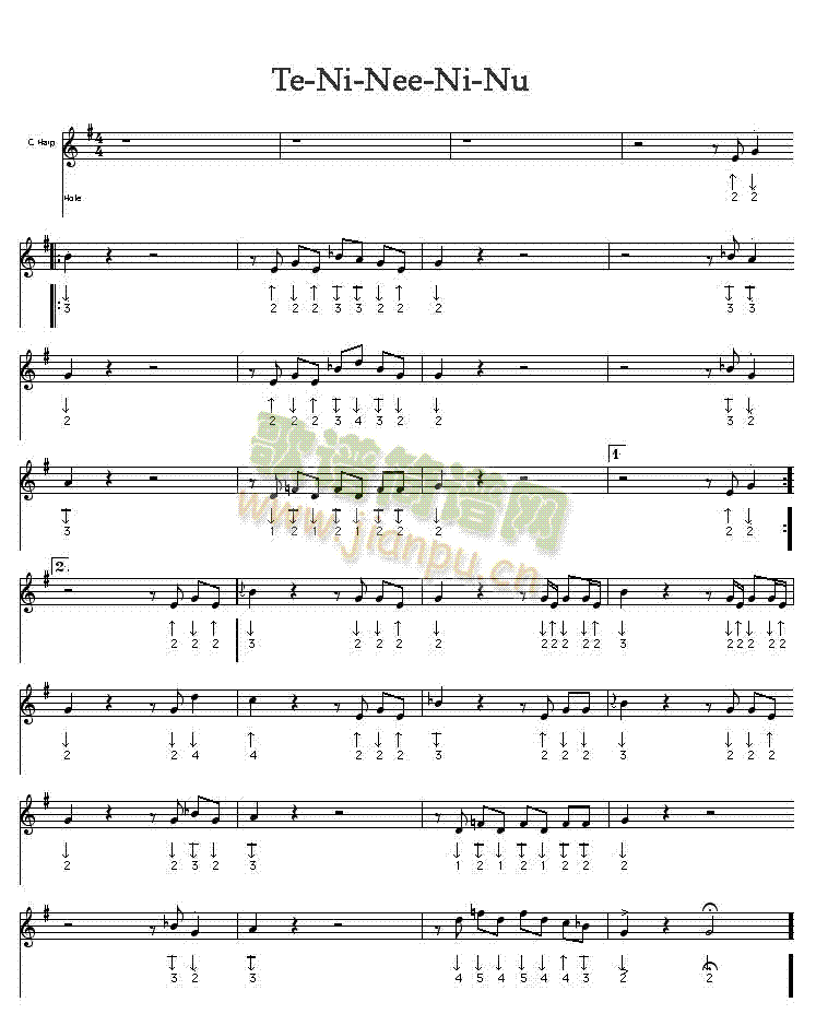 tenineeninu口琴谱(其他乐谱)1