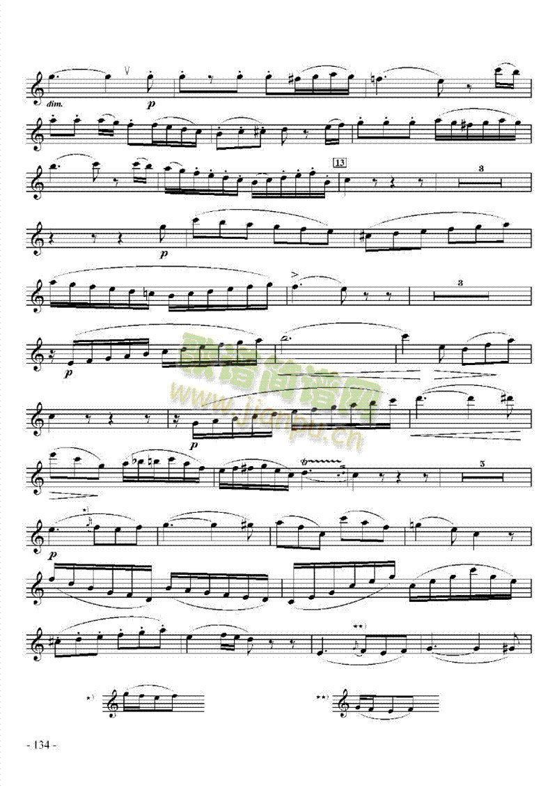 九级外国乐曲管乐类单簧管(其他乐谱)10