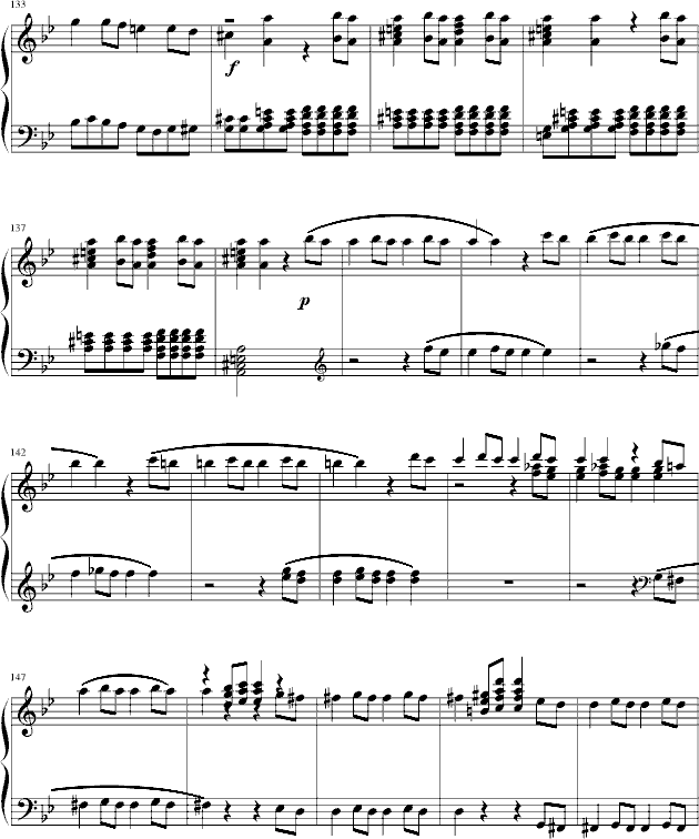 莫扎特第四十号交响曲(钢琴谱)8