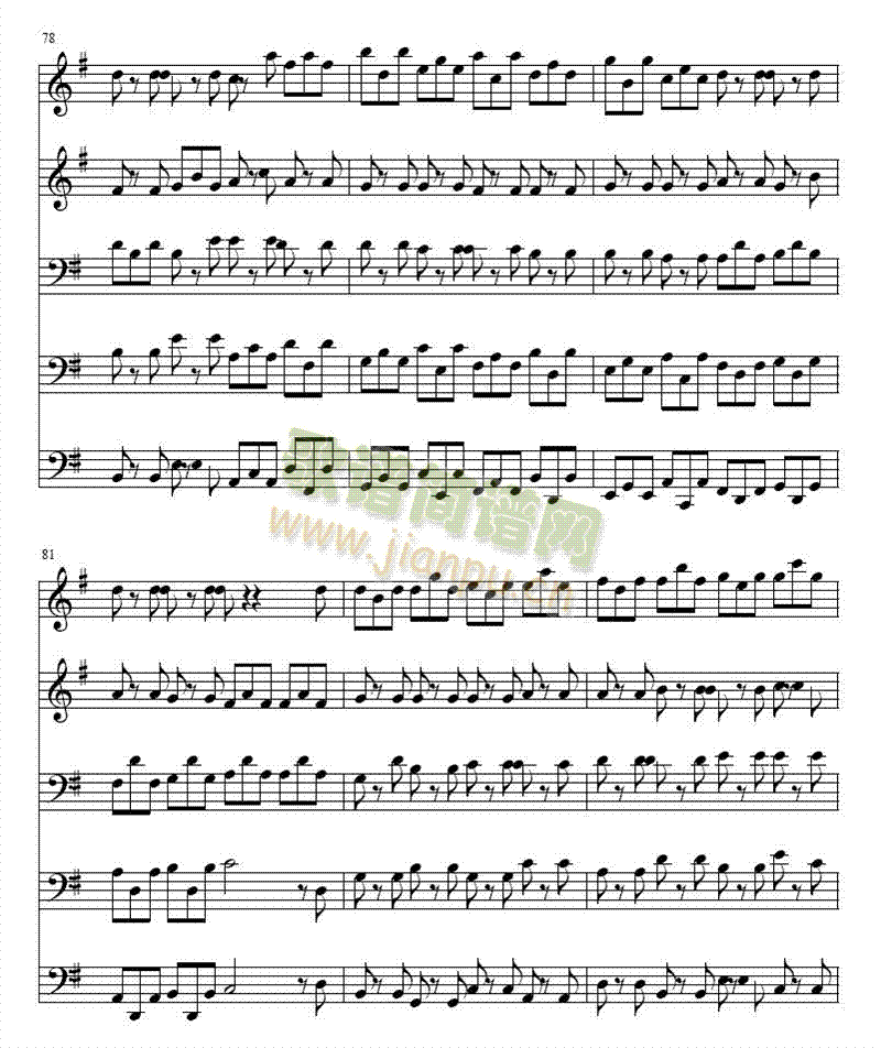 巴赫Ｇ大调铜管五重奏(总谱)14