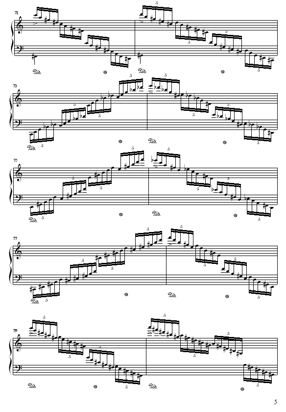 C大调练习曲No.2(钢琴谱)5