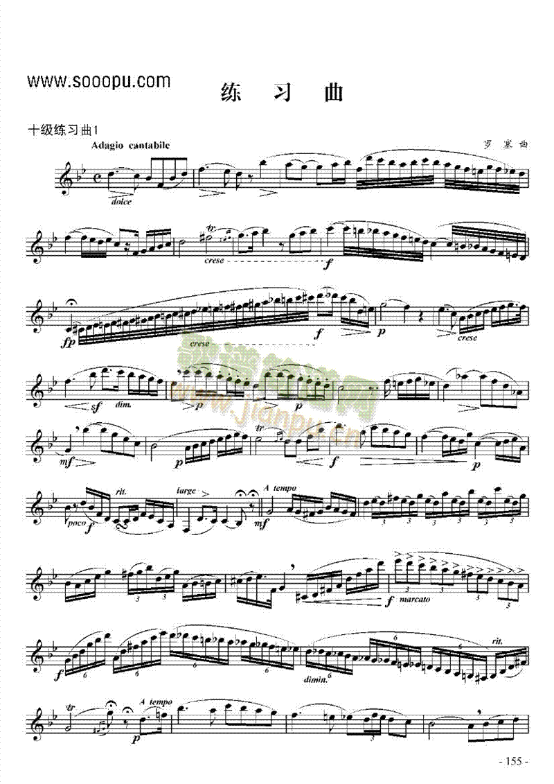 十级练习曲二首管乐类单簧管(其他乐谱)1