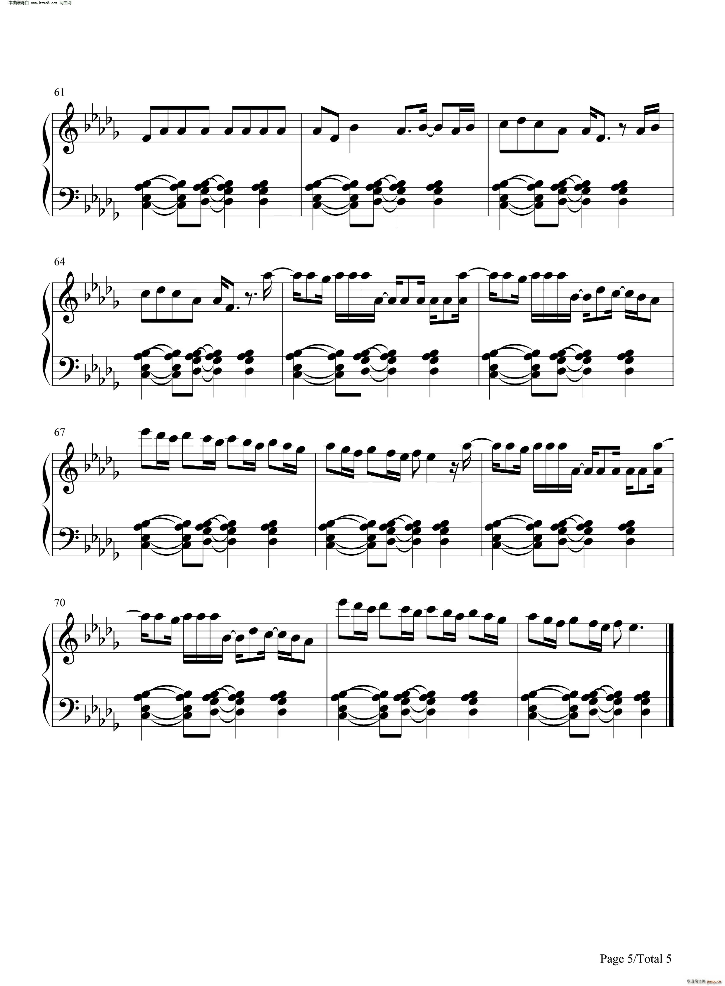 Girlfriend(钢琴谱)5