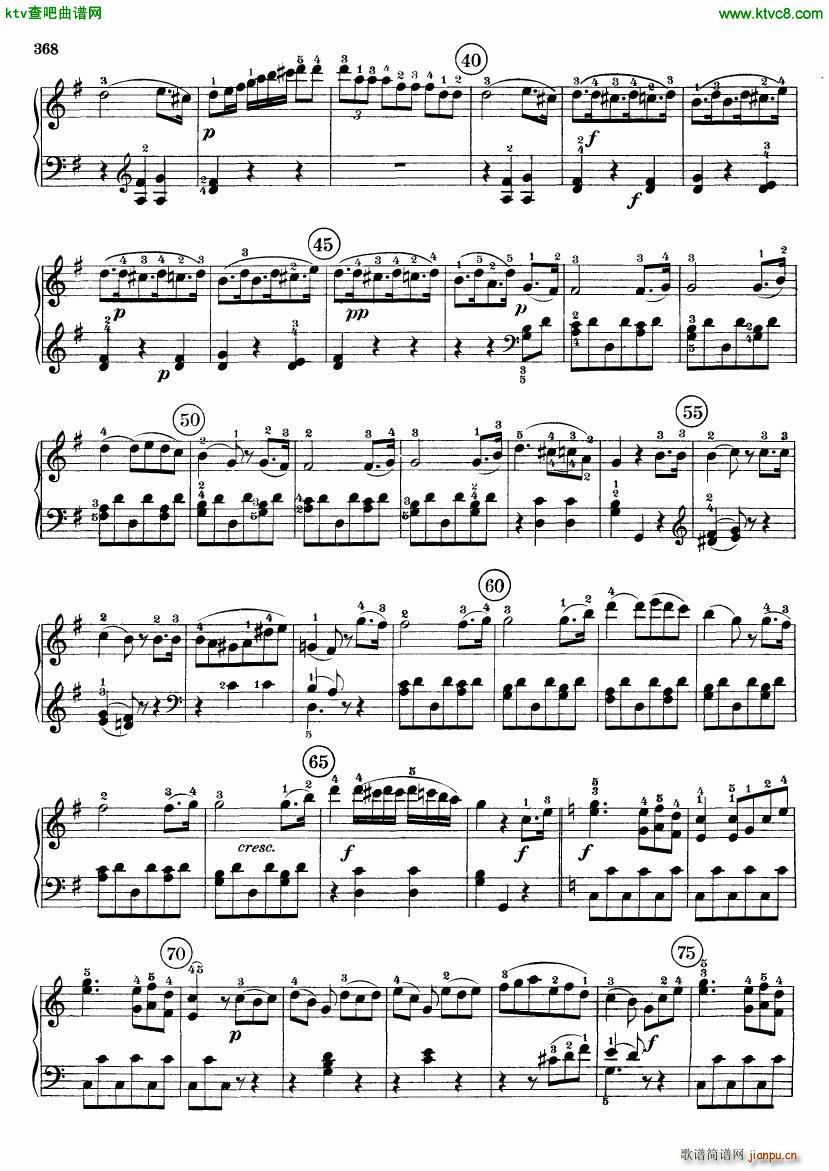 Beethoven op 49 no 2 Piano Sonata(钢琴谱)6