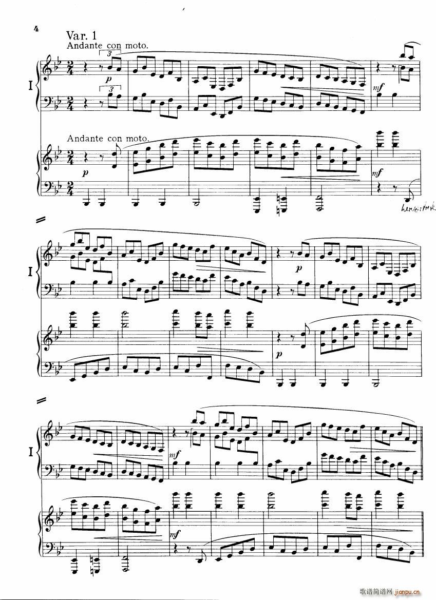 Brahms Variations on a theme by Haydn(钢琴谱)3