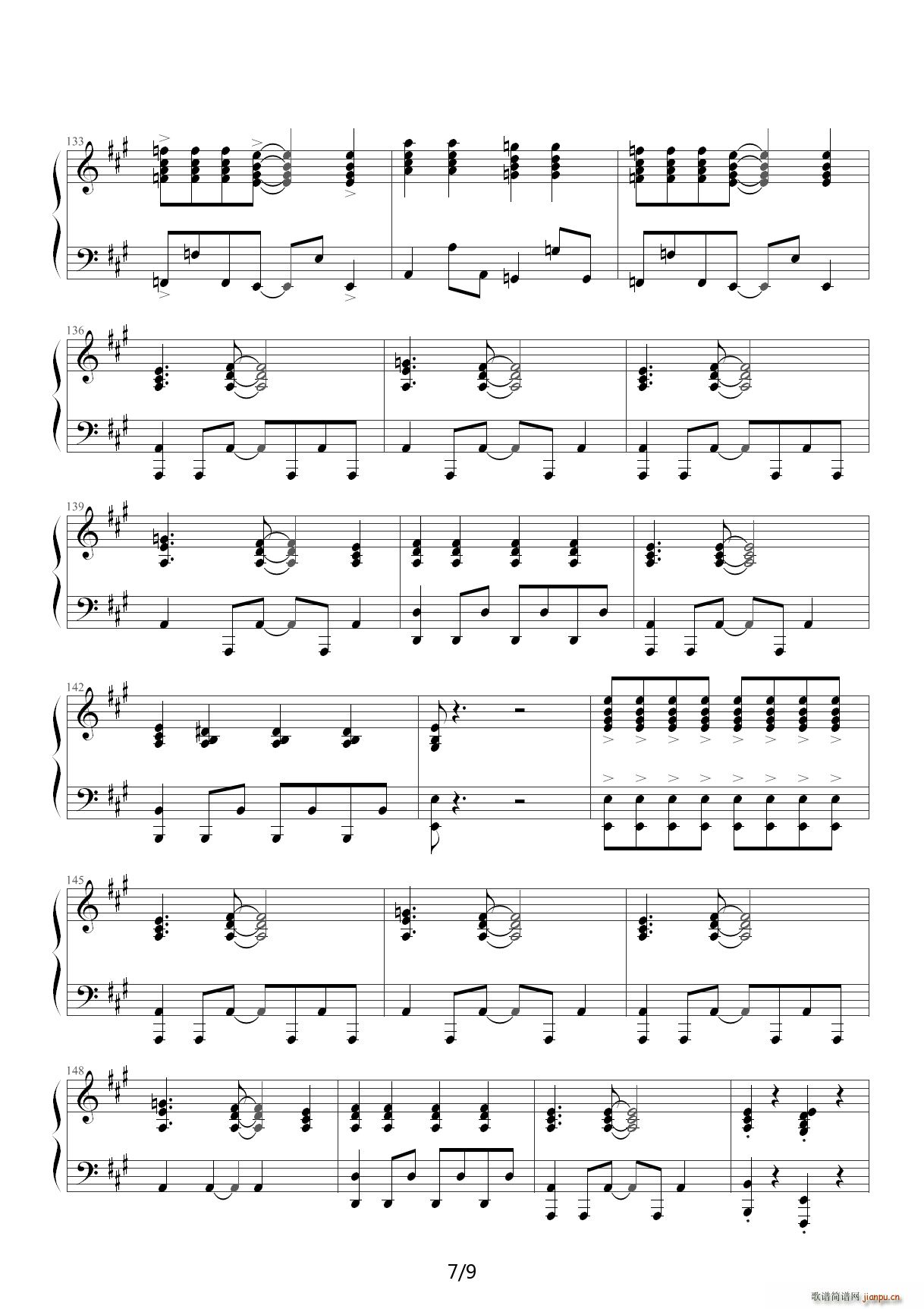 铃儿响叮当 变奏曲(钢琴谱)7