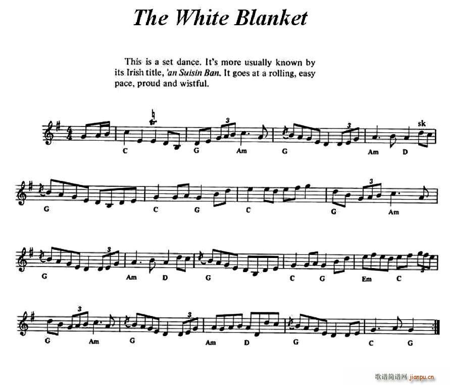 The White Blanket 爱尔兰民歌(十字及以上)1