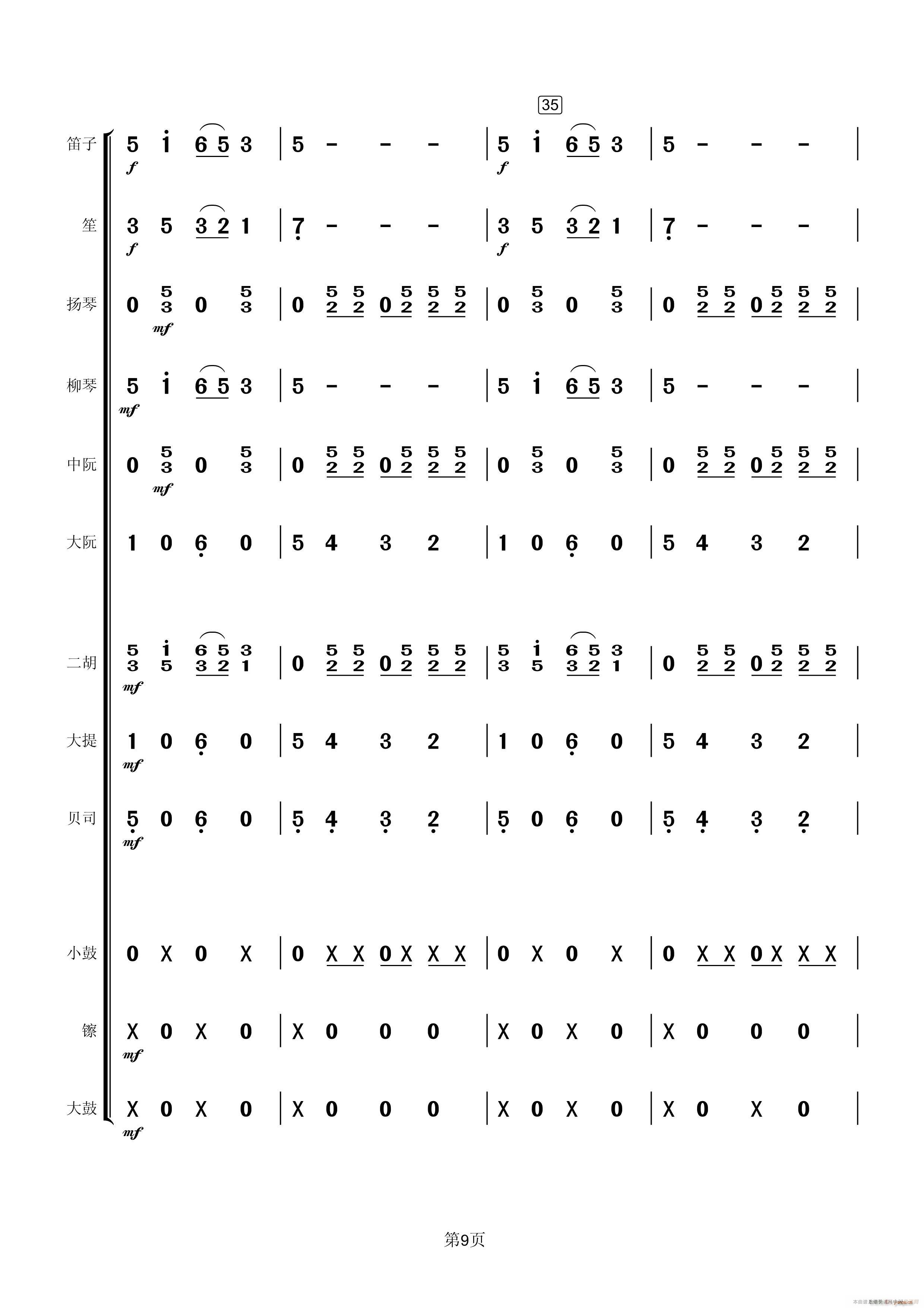 回娘家 民乐(总谱)9