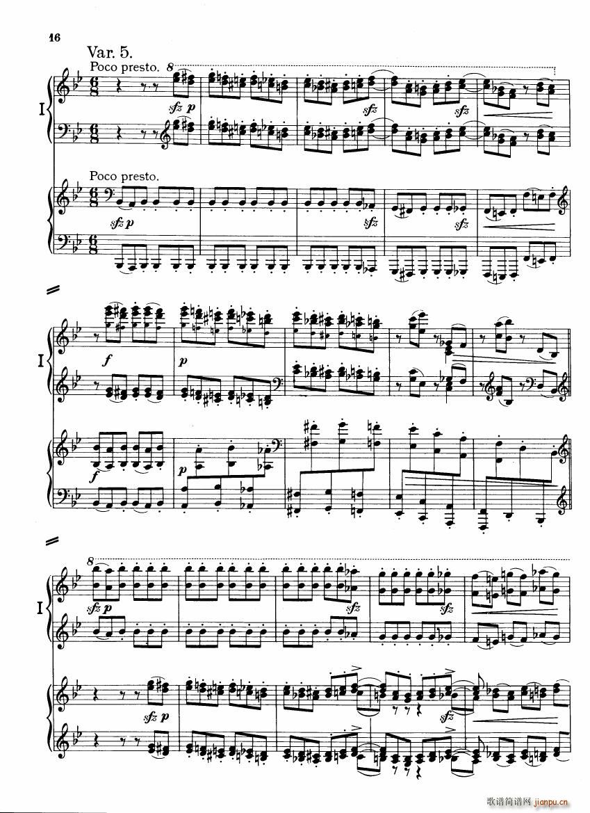 Brahms Variations on a theme by Haydn(钢琴谱)15