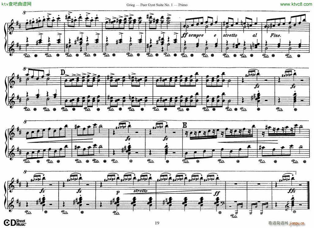 Peer Gynt Suite No 1(钢琴谱)19