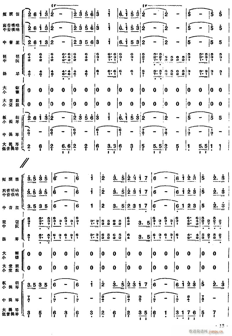 大寨红旗红万里12(总谱)1