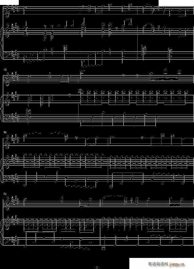 小李飞刀琴笛合奏(钢琴谱)5
