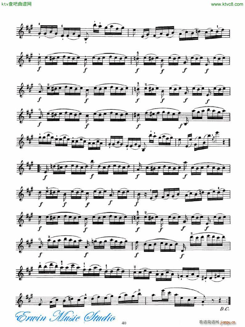 马扎斯 75首渐进式旋律练习 图书2 27首Brilliante 练习3(十字及以上)9