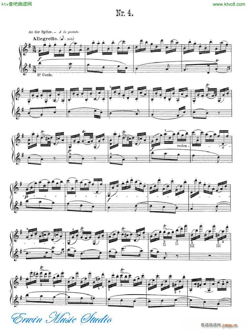 加维尼耶 24首隨想曲Pierre Gavinies 24 Caprices 01 04(十字及以上)1