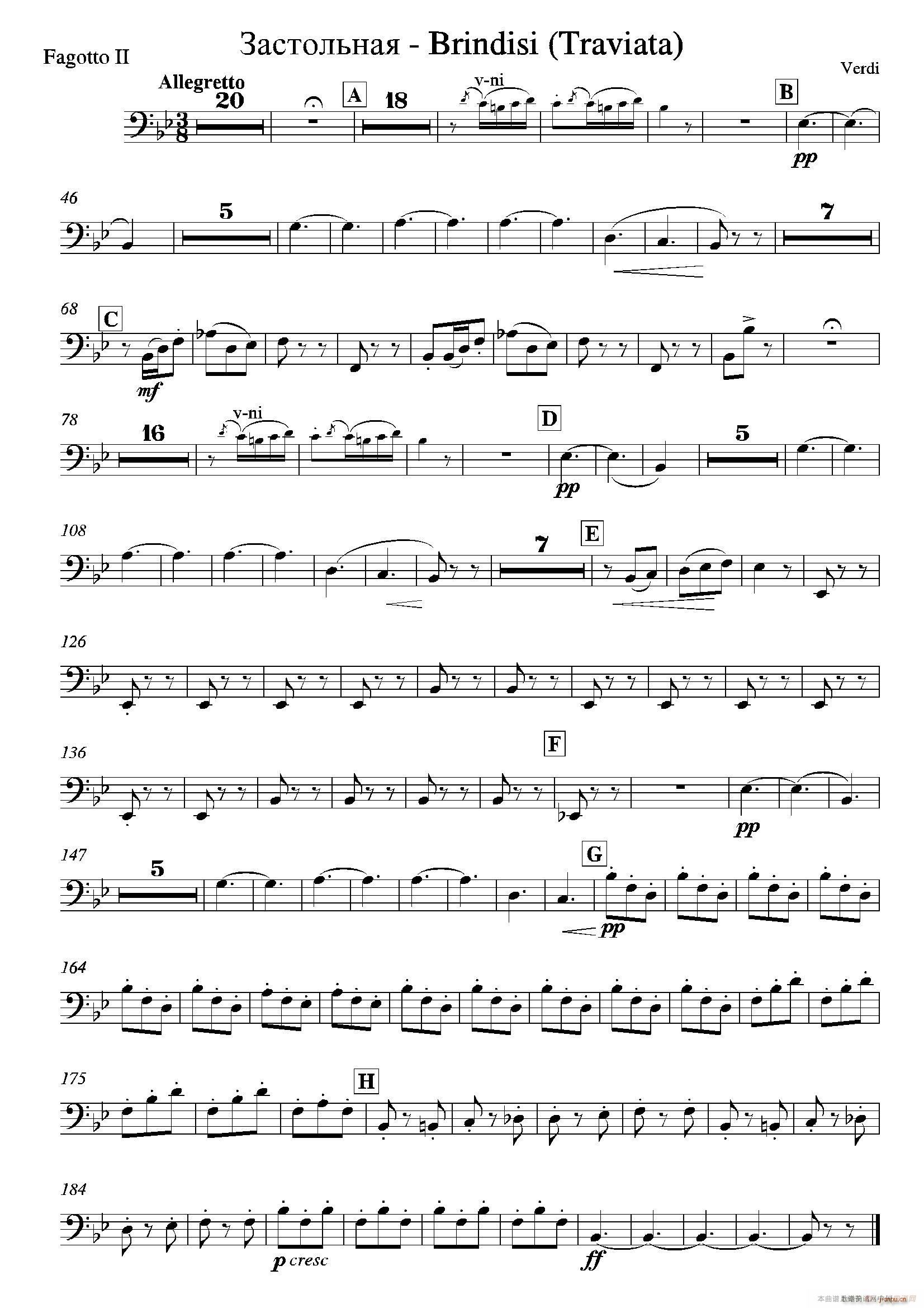 Brindisi La Traviata 管弦乐队(十字及以上)14