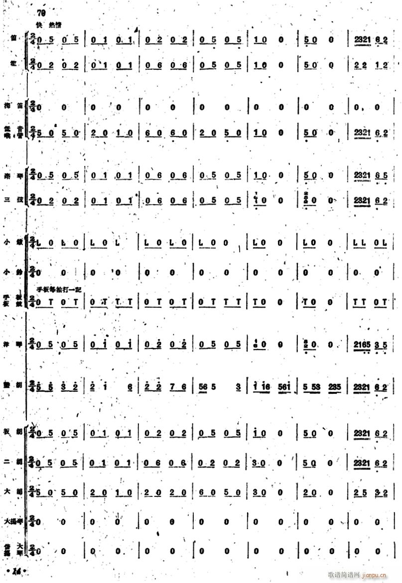 新春乐 民乐合奏 14(总谱)1