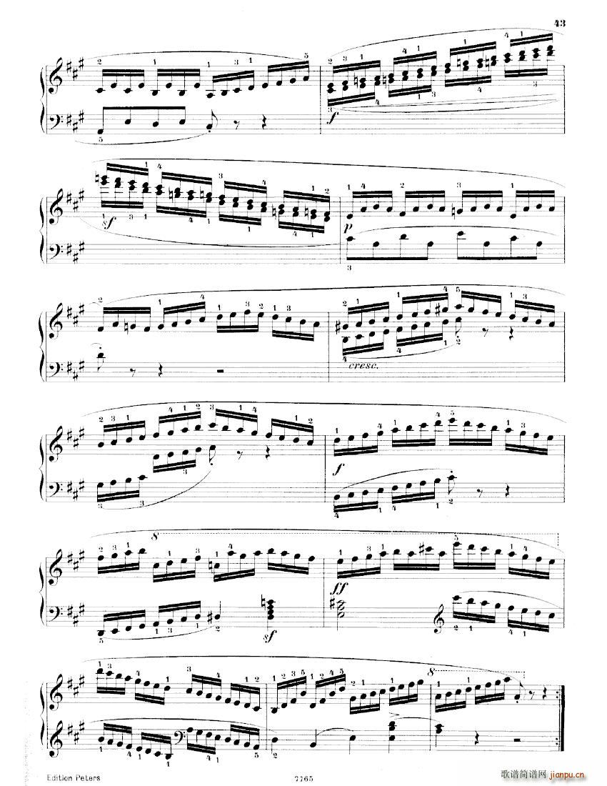 Czerny Studies of Mechanism Op849 二(钢琴谱)3