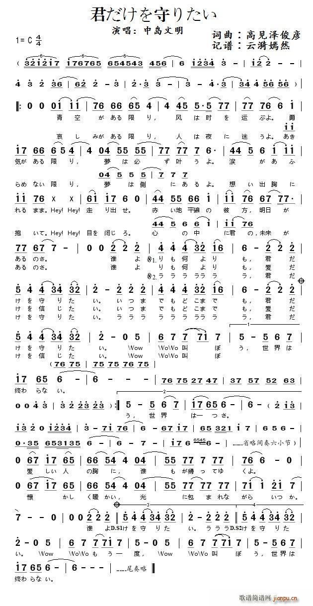 君だけを守りたい 只想守护你(十字及以上)1