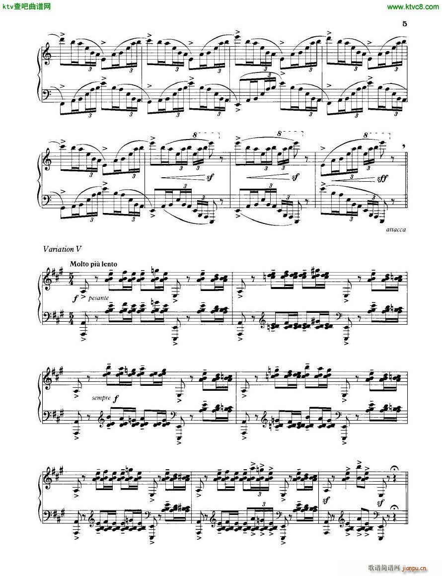 Britten 12 Variations(钢琴谱)5