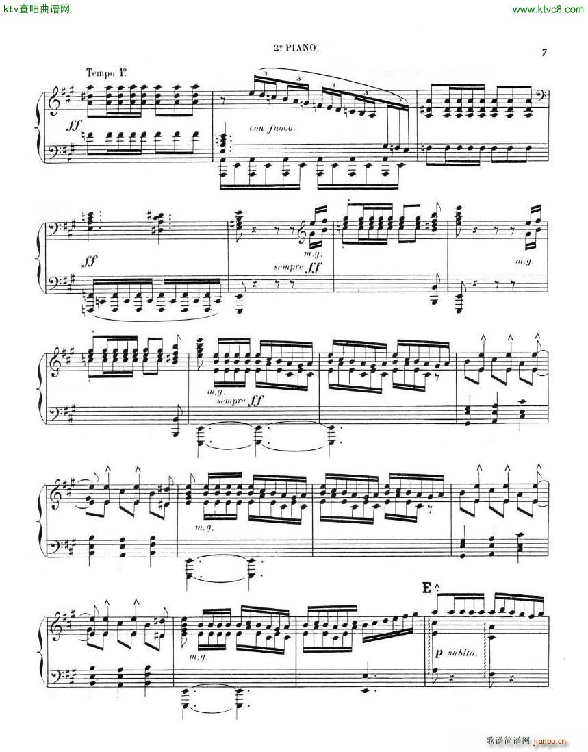 Chaminade Cecil La Sevillane for 2 pianos 4 hands(钢琴谱)16