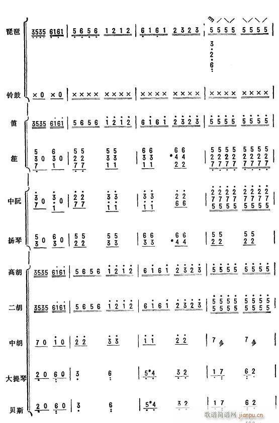 杜鹃啼血 琵琶协奏曲 44(总谱)1