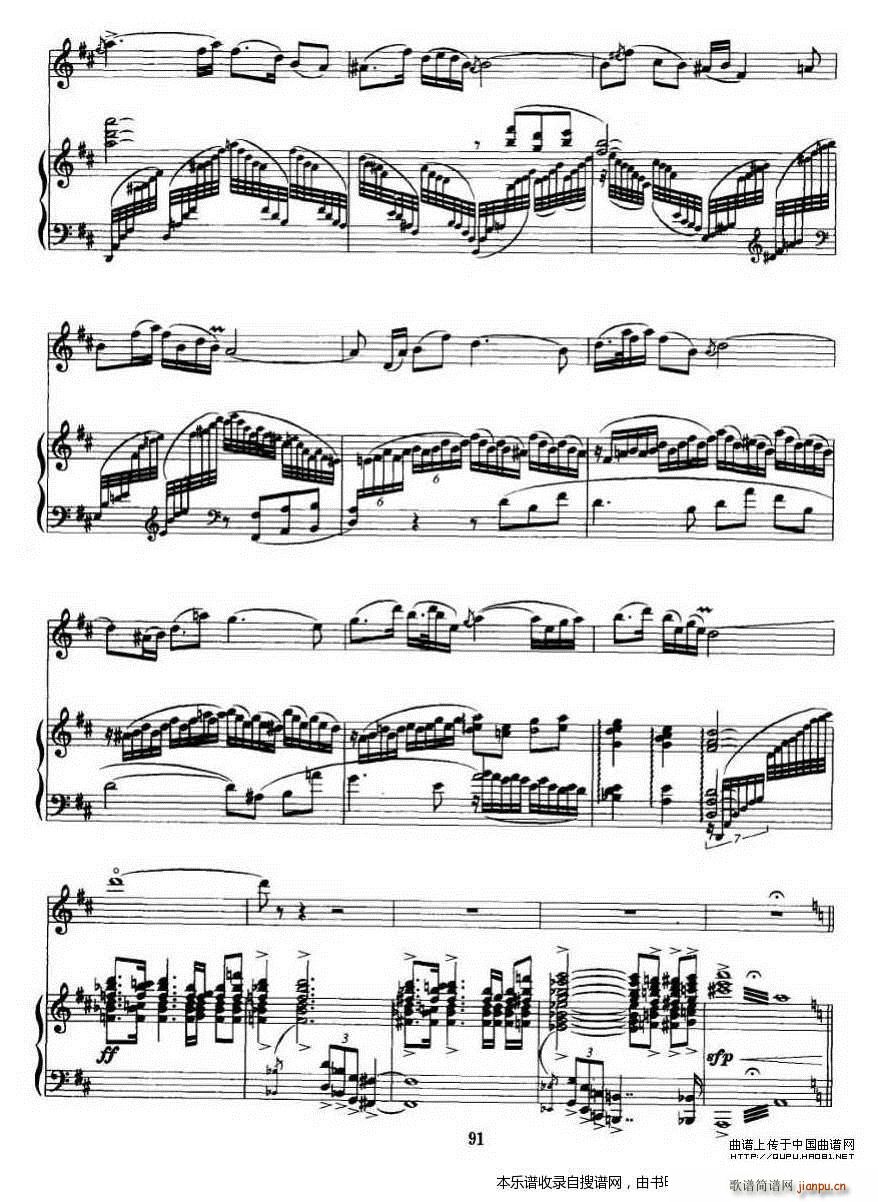 第二二胡狂想曲 二胡 钢琴伴奏 P12(钢琴谱)1