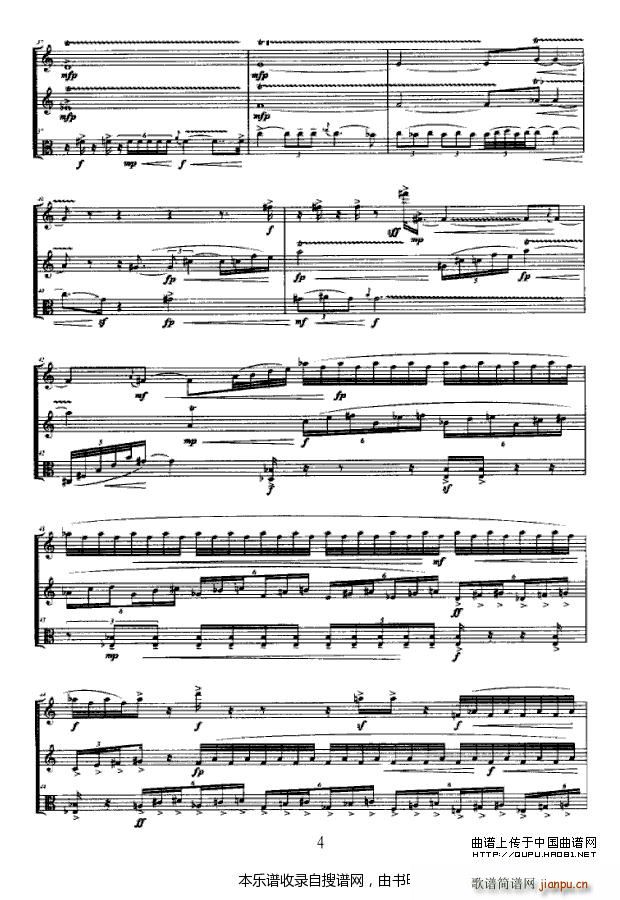 合 长笛 单簧管 中提琴 P4(笛箫谱)1