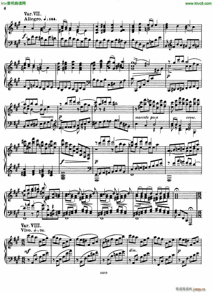 Glazunov Theme et Variations Op 72(钢琴谱)6