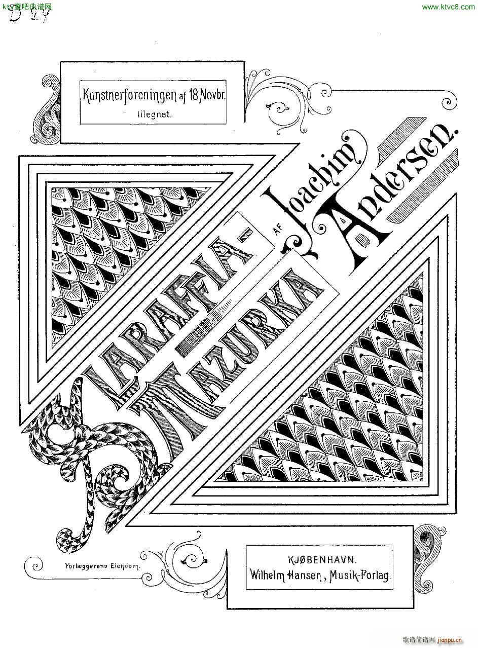 Andersen Slaraffia Polka Mazurka(钢琴谱)1