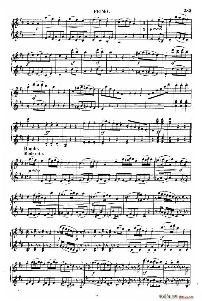 Beethoven op 6 Sonata 2 pno(钢琴谱)6