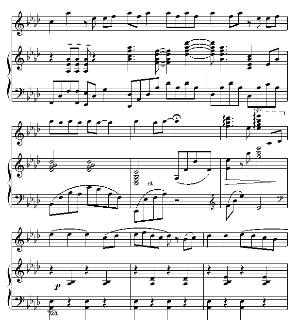天黑黑(钢琴谱)7