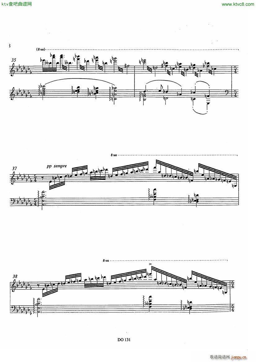 Etude No 12 Prélude et Fugue(钢琴谱)6