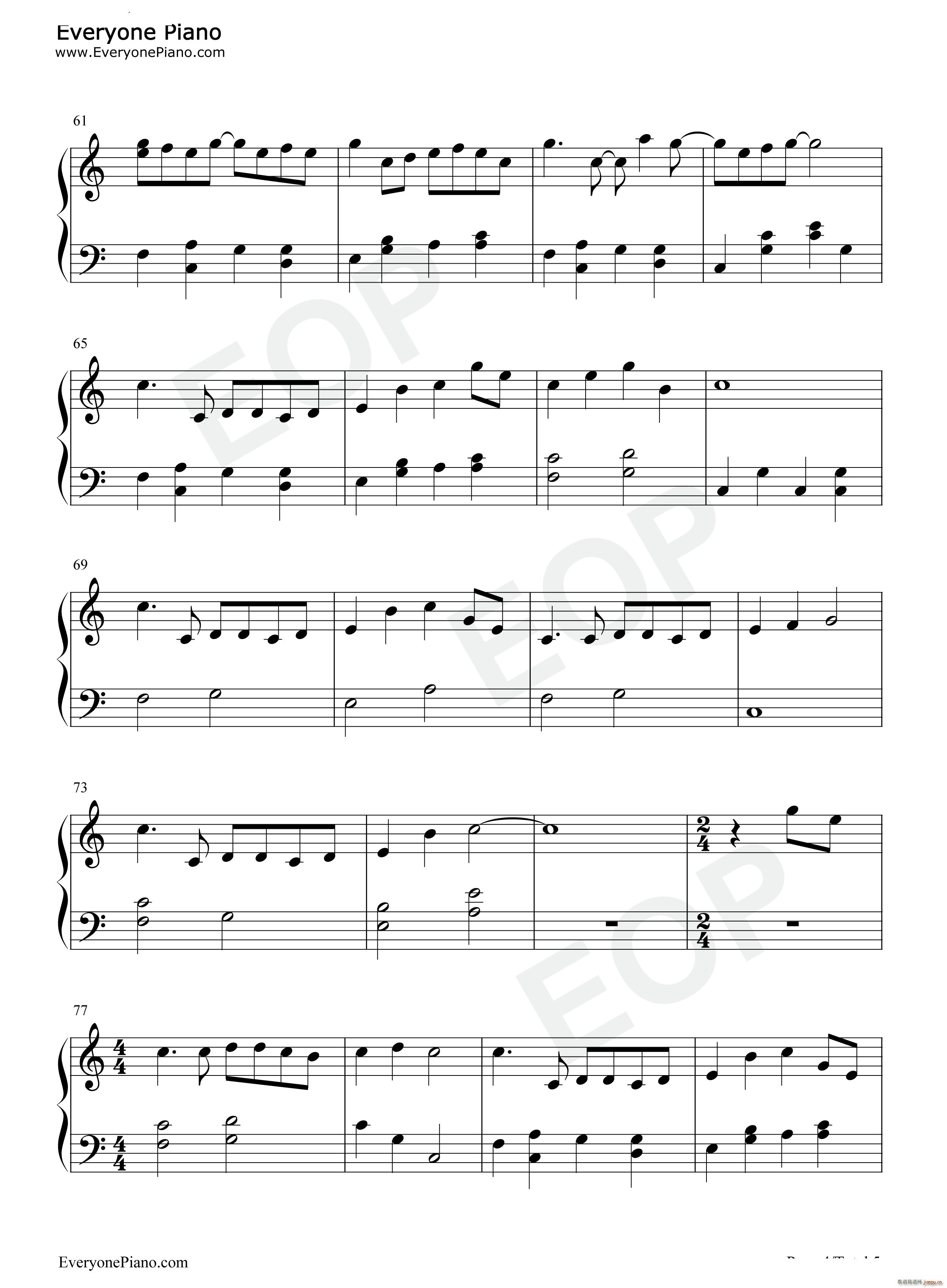 可愛くてごめん 这么可爱真是抱歉(钢琴谱)5